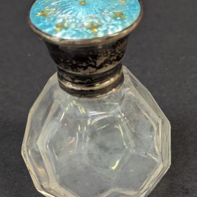 Sale Photo Thumbnail #1354: Antique Perfume Bottle With Sterling Cap