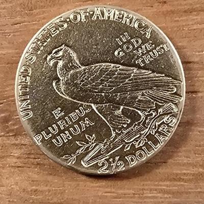 1927 $2.50 dollar Gold Indian Head coin