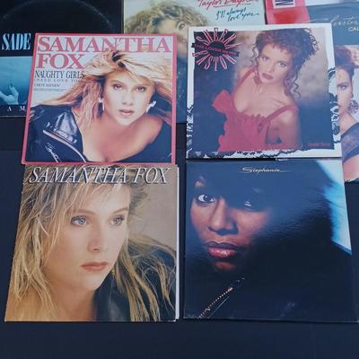 LOT 200: Vintage Eighties Vinyl - Samatha Fox, Pat Benatar, Taylor Dayne, Sade and More