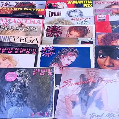 LOT 200: Vintage Eighties Vinyl - Samatha Fox, Pat Benatar, Taylor Dayne, Sade and More