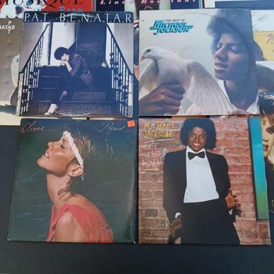 LOT 201: Collection of Vintage Vinyl Records - Madonna, Olivia Newton John, Michael Jackson, Paula Abdul and More