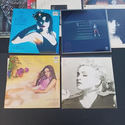 LOT 201: Collection of Vintage Vinyl Records - Madonna, Olivia Newton John, Michael Jackson, Paula Abdul and More