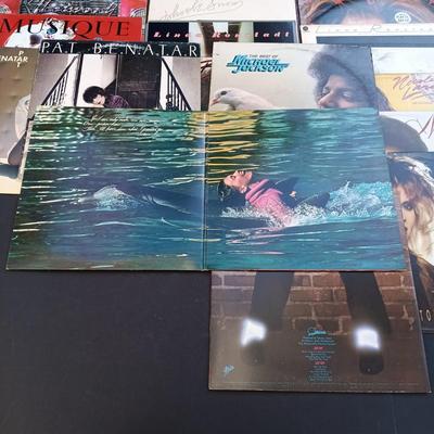 LOT 201: Collection of Vintage Vinyl Records - Madonna, Olivia Newton John, Michael Jackson, Paula Abdul and More