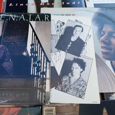 LOT 201: Collection of Vintage Vinyl Records - Madonna, Olivia Newton John, Michael Jackson, Paula Abdul and More