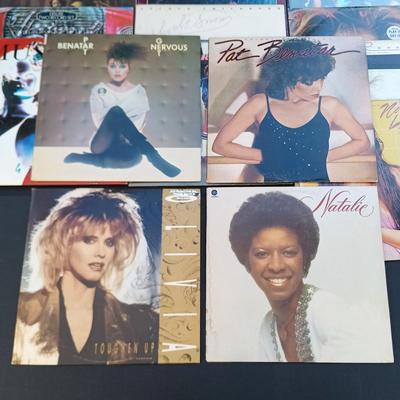 LOT 201: Collection of Vintage Vinyl Records - Madonna, Olivia Newton John, Michael Jackson, Paula Abdul and More