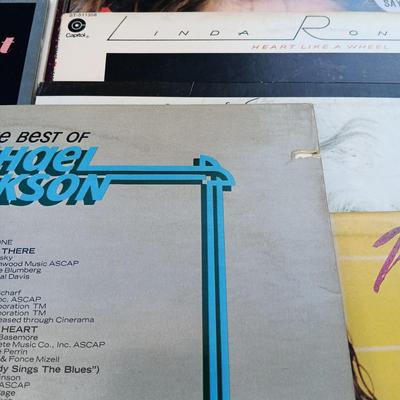 LOT 201: Collection of Vintage Vinyl Records - Madonna, Olivia Newton John, Michael Jackson, Paula Abdul and More