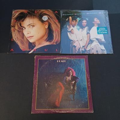LOT 201: Collection of Vintage Vinyl Records - Madonna, Olivia Newton John, Michael Jackson, Paula Abdul and More