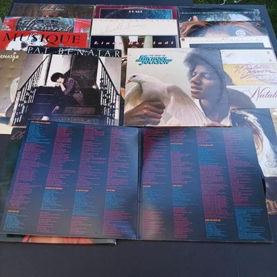 LOT 201: Collection of Vintage Vinyl Records - Madonna, Olivia Newton John, Michael Jackson, Paula Abdul and More
