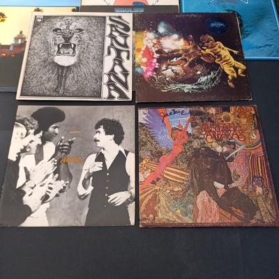 LOT 204: Collection of Santana and Eagles Vinyl