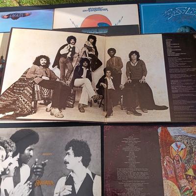 LOT 204: Collection of Santana and Eagles Vinyl