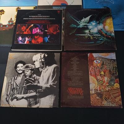 LOT 204: Collection of Santana and Eagles Vinyl
