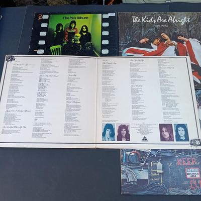 LOT 207: Let's Rock - Yes, The Who and Queen Vintage Albums