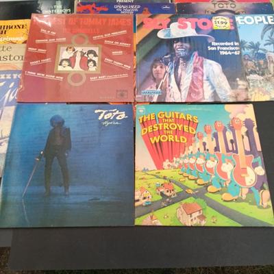 LOT 208: Collection of Vintage Vinyl Records - ZZ Top, Toto and More