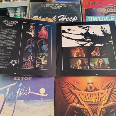 LOT 208: Collection of Vintage Vinyl Records - ZZ Top, Toto and More