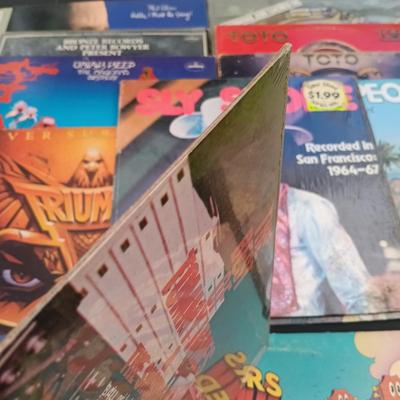 LOT 208: Collection of Vintage Vinyl Records - ZZ Top, Toto and More
