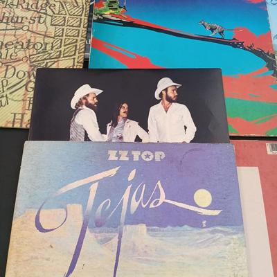 LOT 208: Collection of Vintage Vinyl Records - ZZ Top, Toto and More