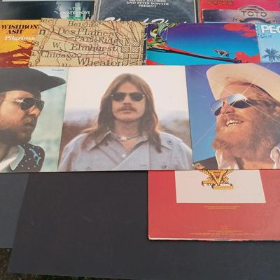 LOT 208: Collection of Vintage Vinyl Records - ZZ Top, Toto and More