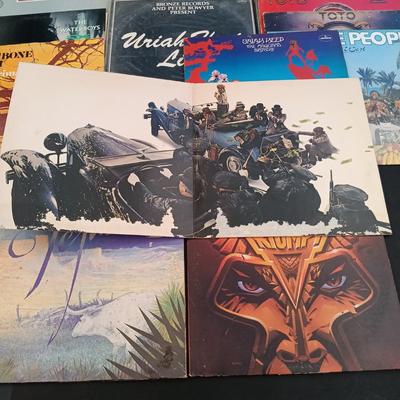 LOT 208: Collection of Vintage Vinyl Records - ZZ Top, Toto and More