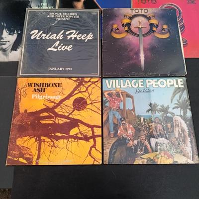 LOT 208: Collection of Vintage Vinyl Records - ZZ Top, Toto and More