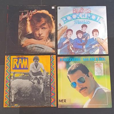 LOT 210: Vintage Albums - The Doors, David Bowie, Freddy Mercury and More