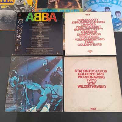 LOT 210: Vintage Albums - The Doors, David Bowie, Freddy Mercury and More