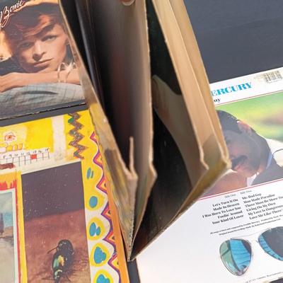 LOT 210: Vintage Albums - The Doors, David Bowie, Freddy Mercury and More