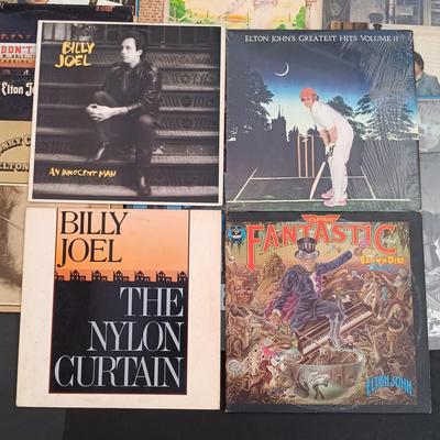 LOT 211: Billy Joel and Elton John Vinyl Collection