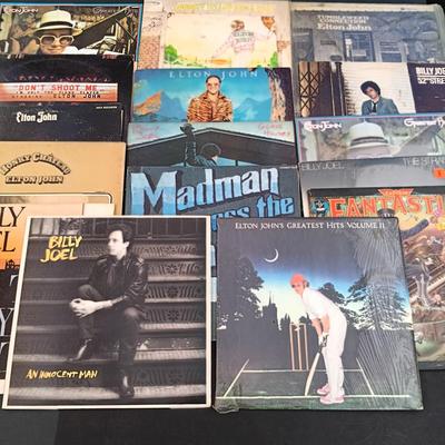 LOT 211: Billy Joel and Elton John Vinyl Collection