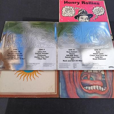 LOT 212: Vintage Albums - Kiss, Inxs, David Lee Roth, Def Leppard and More