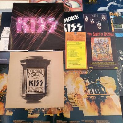 LOT 212: Vintage Albums - Kiss, Inxs, David Lee Roth, Def Leppard and More
