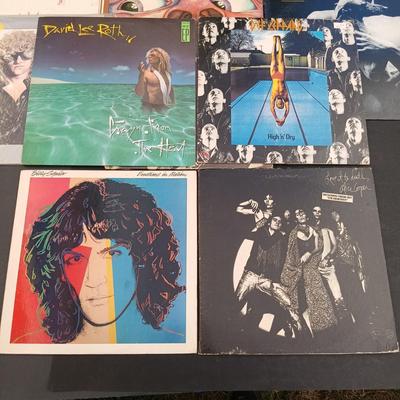 LOT 212: Vintage Albums - Kiss, Inxs, David Lee Roth, Def Leppard and More