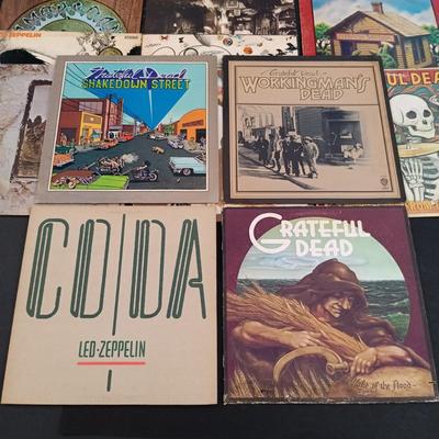 LOT 213: Classic Rock - Grateful Dead and Led Zeppelin Albums
