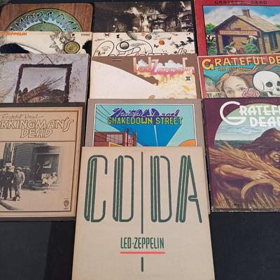 LOT 213: Classic Rock - Grateful Dead and Led Zeppelin Albums