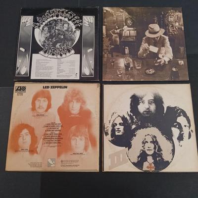 LOT 213: Classic Rock - Grateful Dead and Led Zeppelin Albums