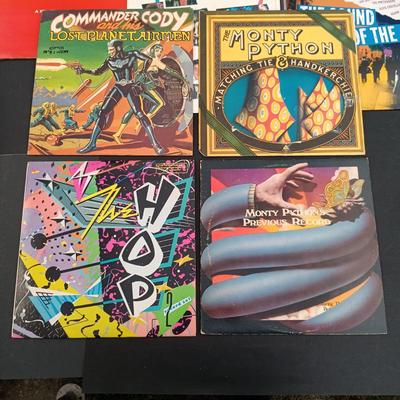 LOT 214: Collection of Movie / TV Soundtrack Albums - Saturday Night Fever, Flash Dance, Monty Python, Beverly Hills Cop and More