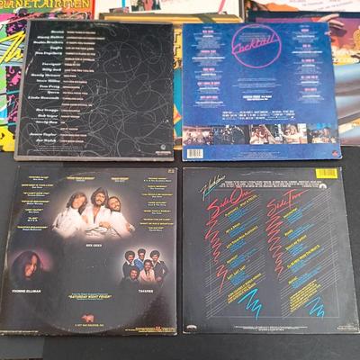 LOT 214: Collection of Movie / TV Soundtrack Albums - Saturday Night Fever, Flash Dance, Monty Python, Beverly Hills Cop and More