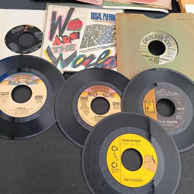 LOT 217: Collection of 45 Records