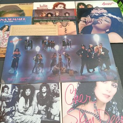 LOT 219: Vintage Vinyl - Cher, Blondie, Gloria Estefan, Heart, Donna Summer and More
