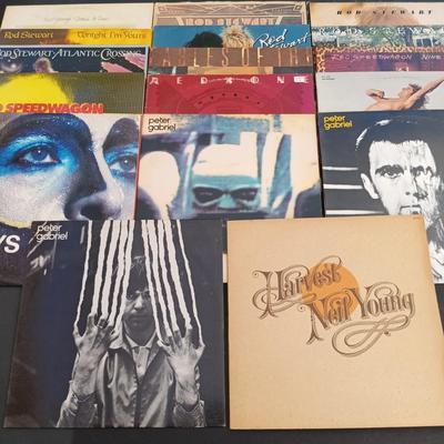 LOT 220: Vintage Vinyl Collection - Peter Gabriel, Rod Stewart and More