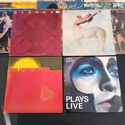 LOT 220: Vintage Vinyl Collection - Peter Gabriel, Rod Stewart and More