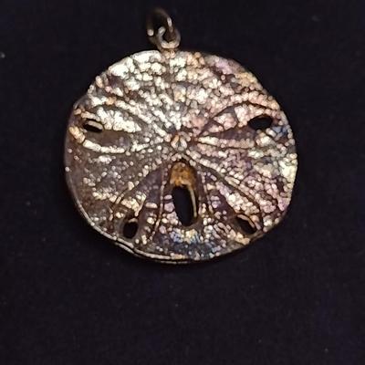 Sterling Silver Pendant- Sand Dollar Design- Approx Total Weight 15.2 Grams (#72)