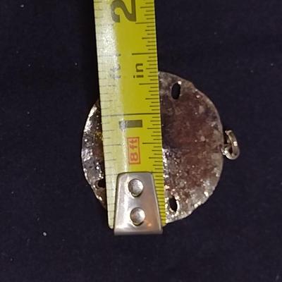Sterling Silver Pendant- Sand Dollar Design- Approx Total Weight 15.2 Grams (#72)