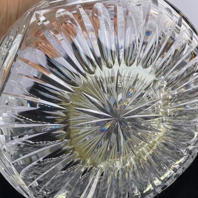 Heavy Cut/Etched Crystal Pitcher and Centerpiece Bowl