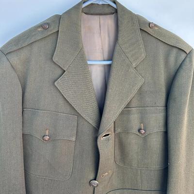 VINTAGE U.S. NAVY OFFICERS AVIATION GREEN JACKET