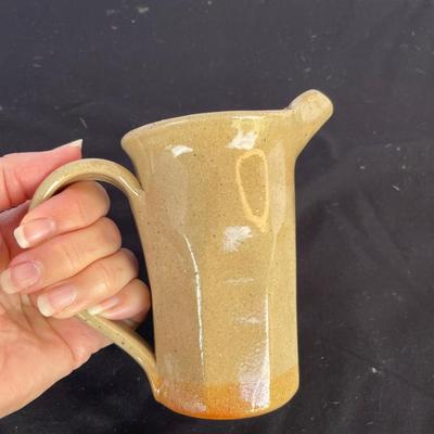Artist Made Pottery Syrup/Cream Pitcher