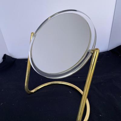 Brass Two-Sided Mirror