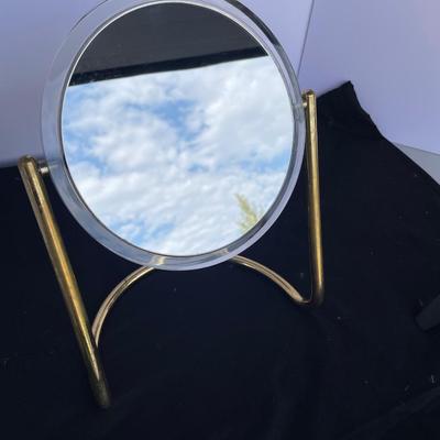 Brass Two-Sided Mirror