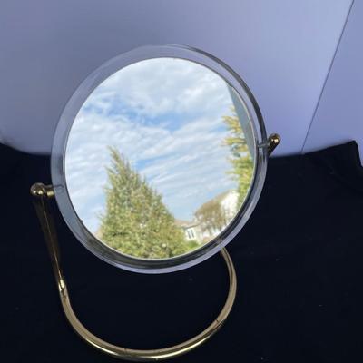 Brass Two-Sided Mirror