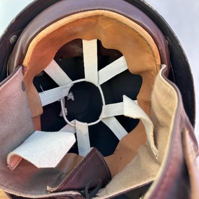 VINTAGE WWII BRITISH MKI DISPATCH RIDERS HELMET