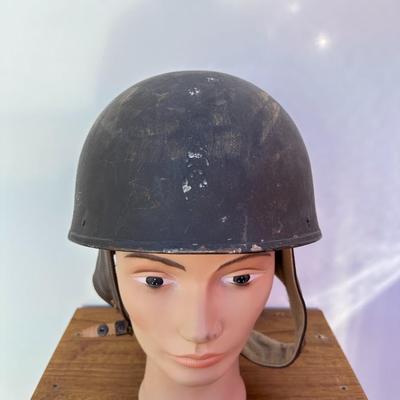 VINTAGE WWII BRITISH MKI DISPATCH RIDERS HELMET